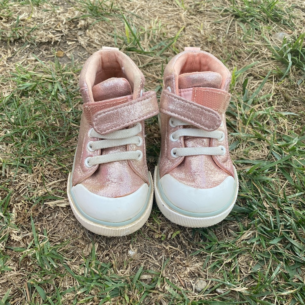 See Kai Run pink high top toddler